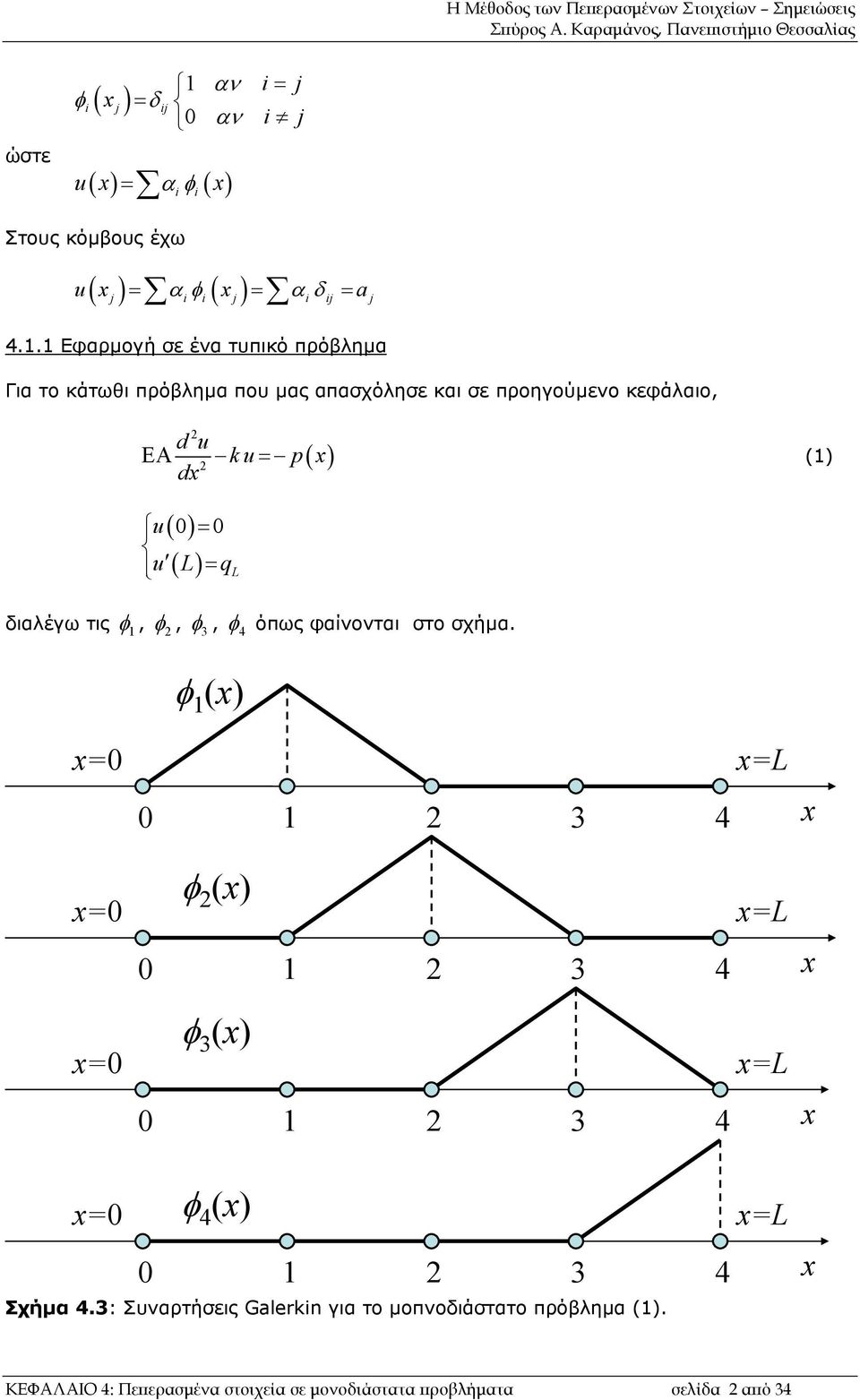 ku p ΕΑ = d () u = u = q διαλέγω τις φ, φ, φ 3, φ όπως φαίνονται στο σχήµα.