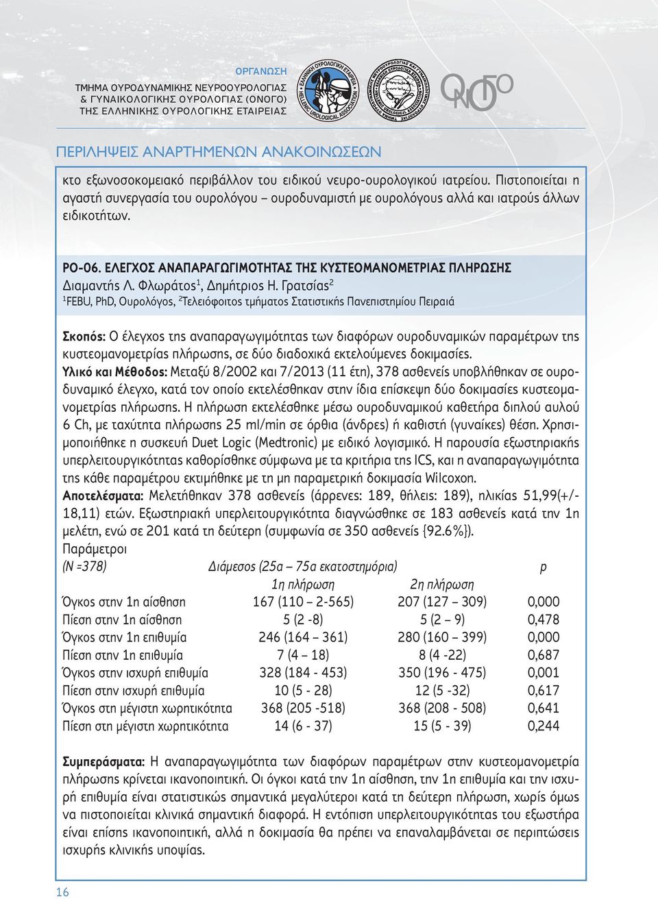 ΕΛΕΓΧΟΣ ΑΝΑΠΑΡΑΓΩΓΙΜΟΤΗΤΑΣ ΤΗΣ ΚΥΣΤΕΟΜΑΝΟΜΕΤΡΙΑΣ ΠΛΗΡΩΣΗΣ Διαμαντής Λ. Φλωράτος 1, Δημήτριος Η.