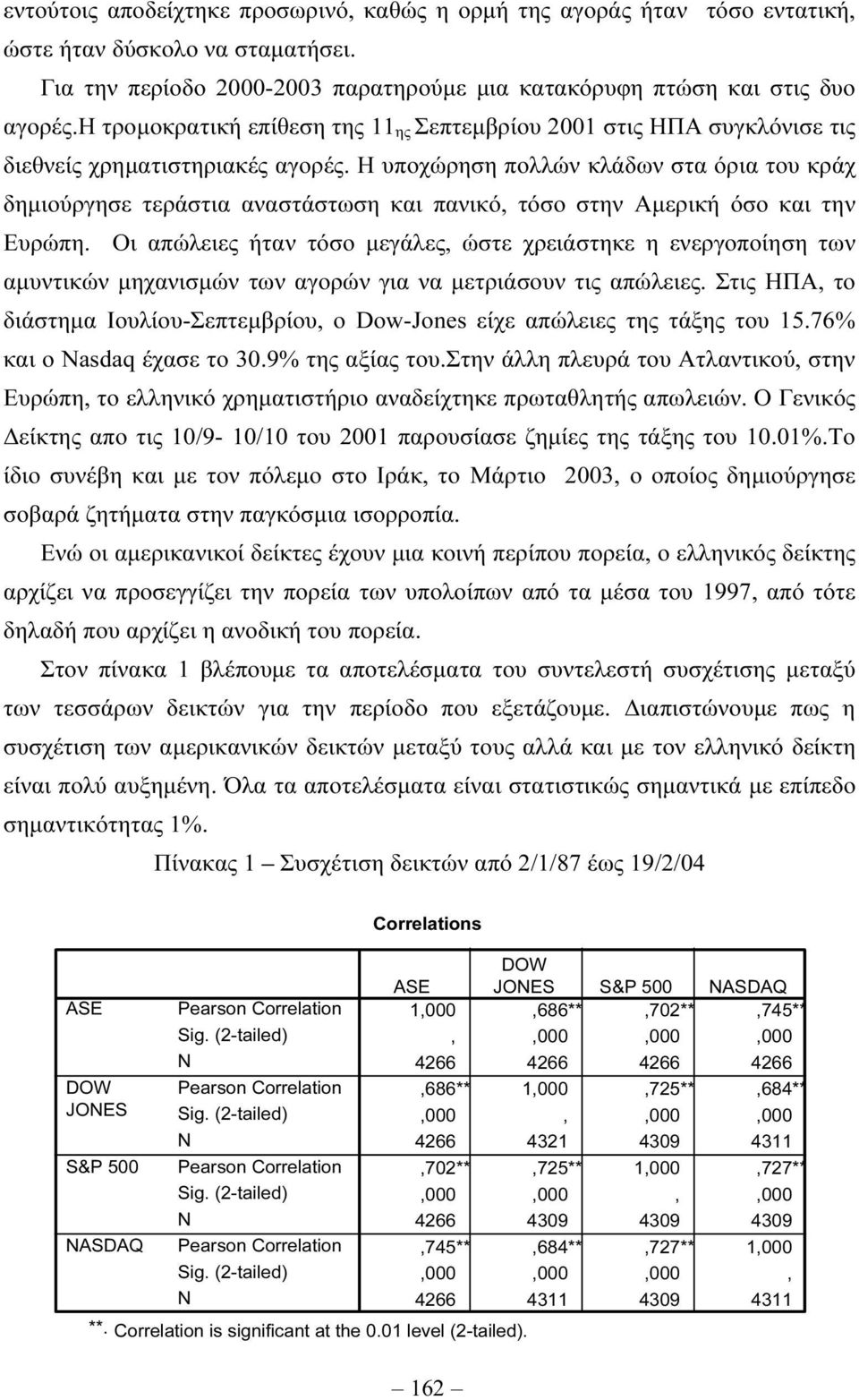 Η υποχώρηση πολλών κλάδων στα όρια του κράχ δηµιούργησε τεράστια αναστάστωση και πανικό, τόσο στην Αµερική όσο και την Ευρώπη.