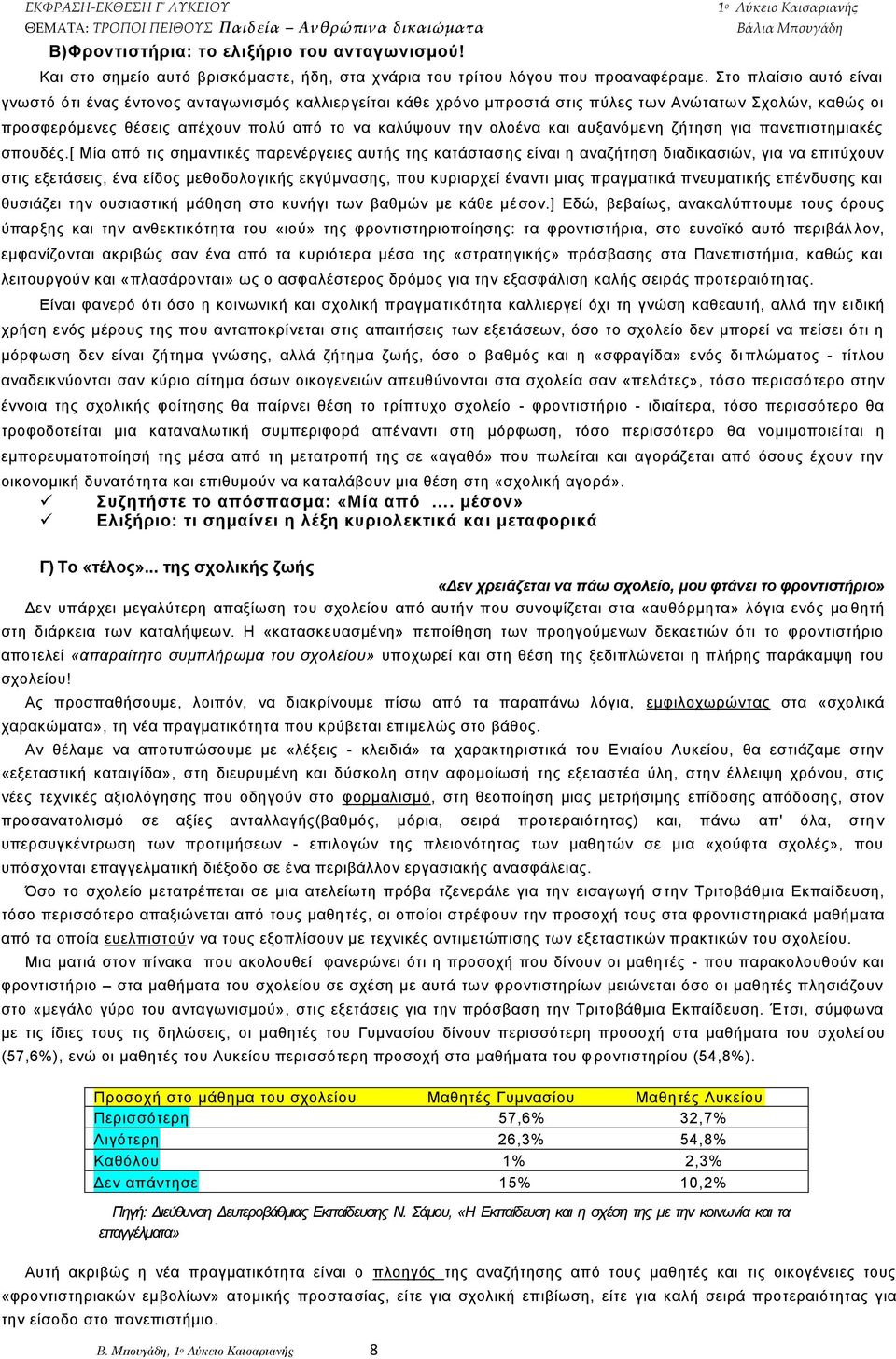 απμαλφκελε δήηεζε γηα παλεπηζηεκηαθέο ζπνπδέο.