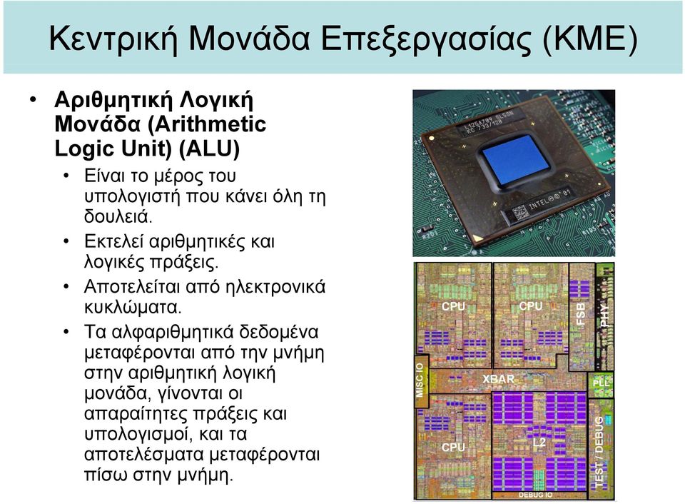 Αποτελείται από ηλεκτρονικά κυκλώματα.