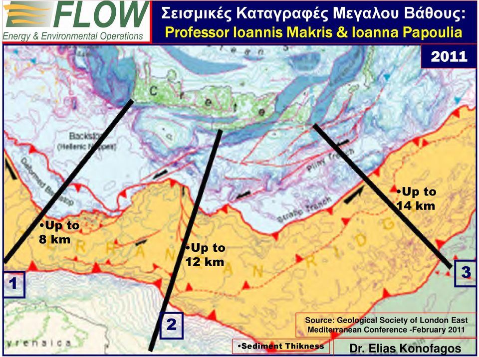 2 Sediment Thikness Source: Geological Society of London East