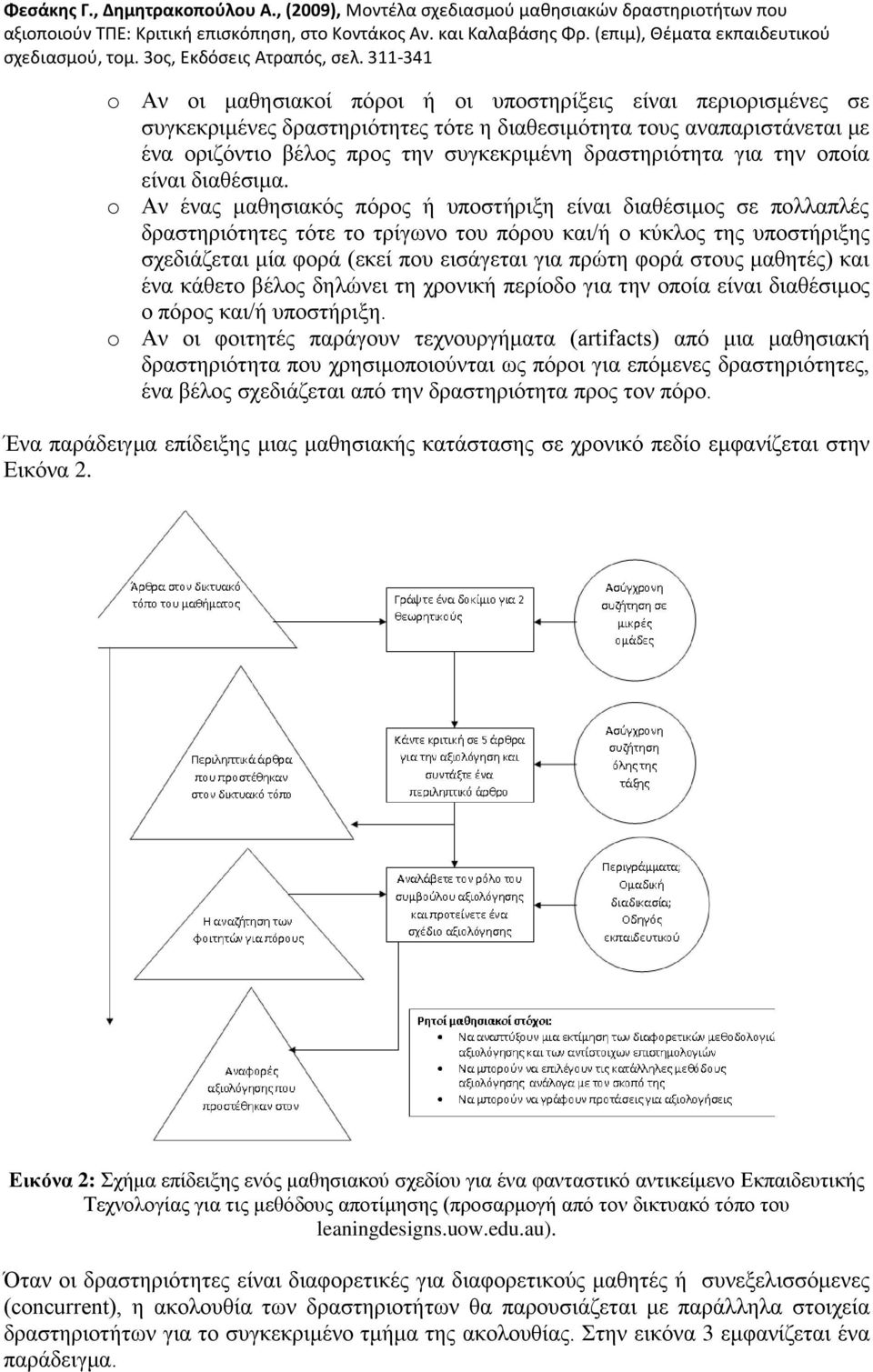 o Αλ έλαο καζεζηαθφο πφξνο ή ππνζηήξημε είλαη δηαζέζηκνο ζε πνιιαπιέο δξαζηεξηφηεηεο ηφηε ην ηξίγσλν ηνπ πφξνπ θαη/ή ν θχθινο ηεο ππνζηήξημεο ζρεδηάδεηαη κία θνξά (εθεί πνπ εηζάγεηαη γηα πξψηε θνξά