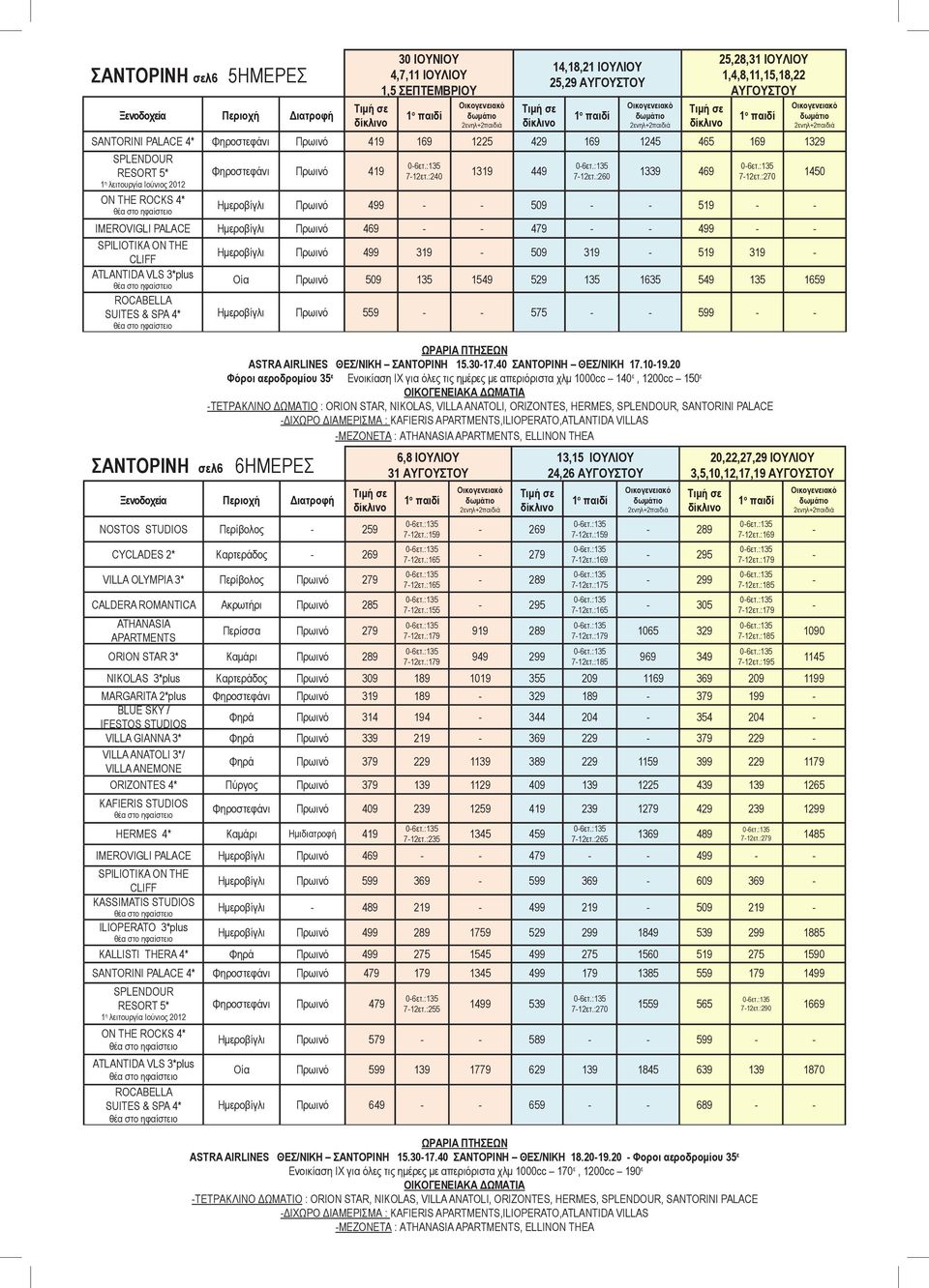 :270 1450 Ημεροβίγλι Πρωινό 499 - - 509 - - 519 - - IMEROVIGLI PALACE Ημεροβίγλι Πρωινό 469 - - 479 - - 499 - - SPILIOTIKA ON THE CLIFF Ημεροβίγλι Πρωινό 499 319-509 319-519 319 - ATLANTIDA VLS