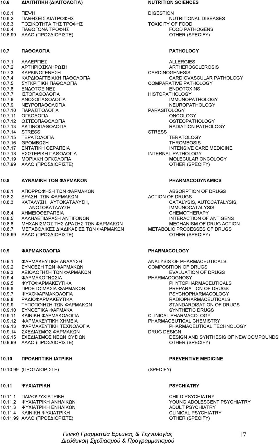 7.5 ΣΥΓΚΡΙΤΙΚΗ ΠΑΘΟΛΟΓΙΑ COMPARATIVE PATHOLOGY 10.7.6 ΕΝΔΟΤΟΞΙΝΕΣ ENDOTOXINS 10.7.7 ΙΣΤΟΠΑΘΟΛΟΓΙΑ HISTOPATHOLOGY 10.7.8 ΑΝOΣΟΠΑΘΟΛΟΓΙΑ IMMUNOPATHOLOGY 10.7.9 ΝΕΥΡΟΠΑΘΟΛΟΓΙΑ NEUROPATHOLOGY 10.7.10 ΠΑΡΑΣΙΤΟΛΟΓΙΑ PARASITOLOGY 10.