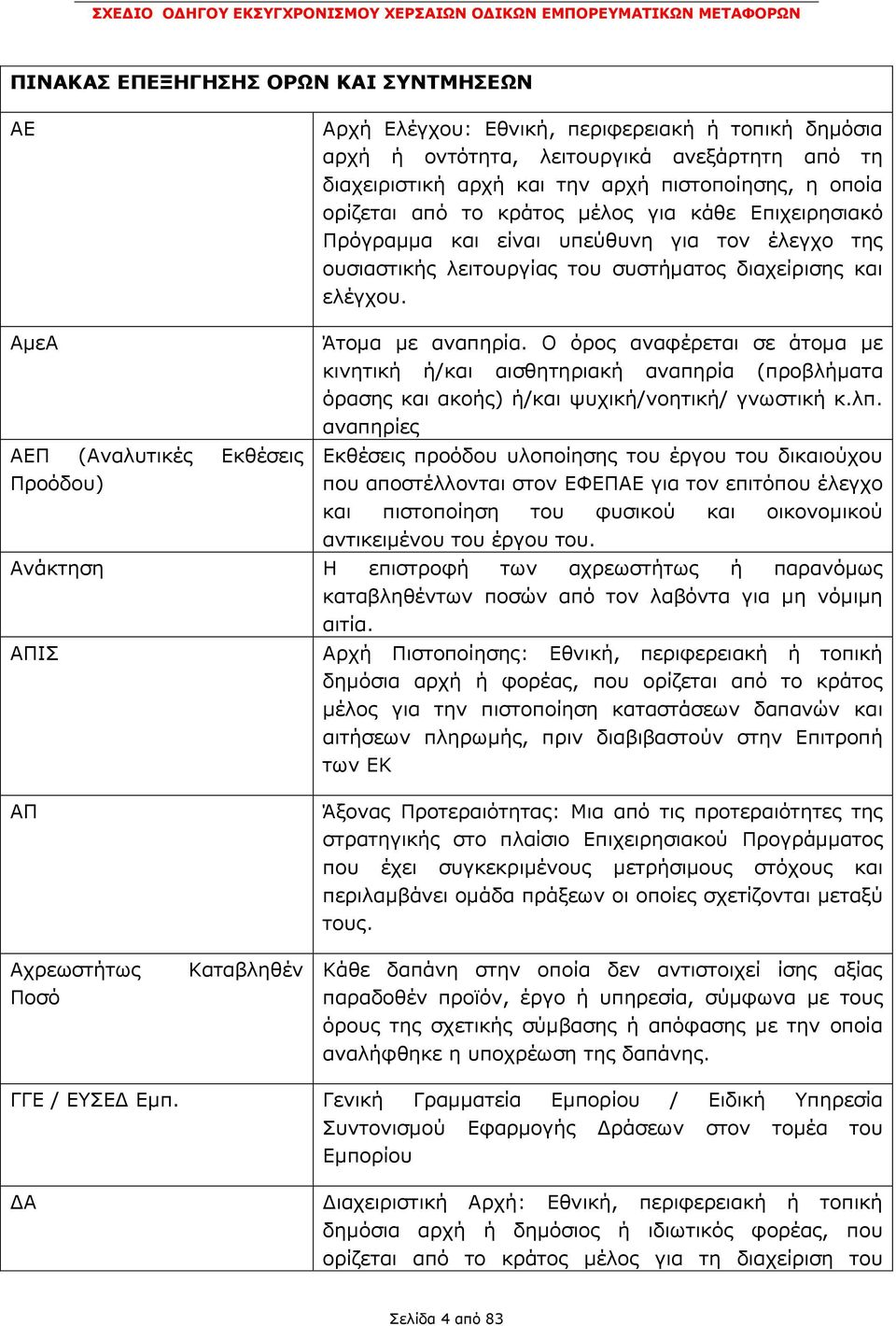 Ο φξνο αλαθέξεηαη ζε άηνκα κε θηλεηηθή ή/θαη αηζζεηεξηαθή αλαπεξία (πξνβιήκαηα φξαζεο θαη αθνήο) ή/θαη ςπρηθή/λνεηηθή/ γλσζηηθή θ.ιπ.