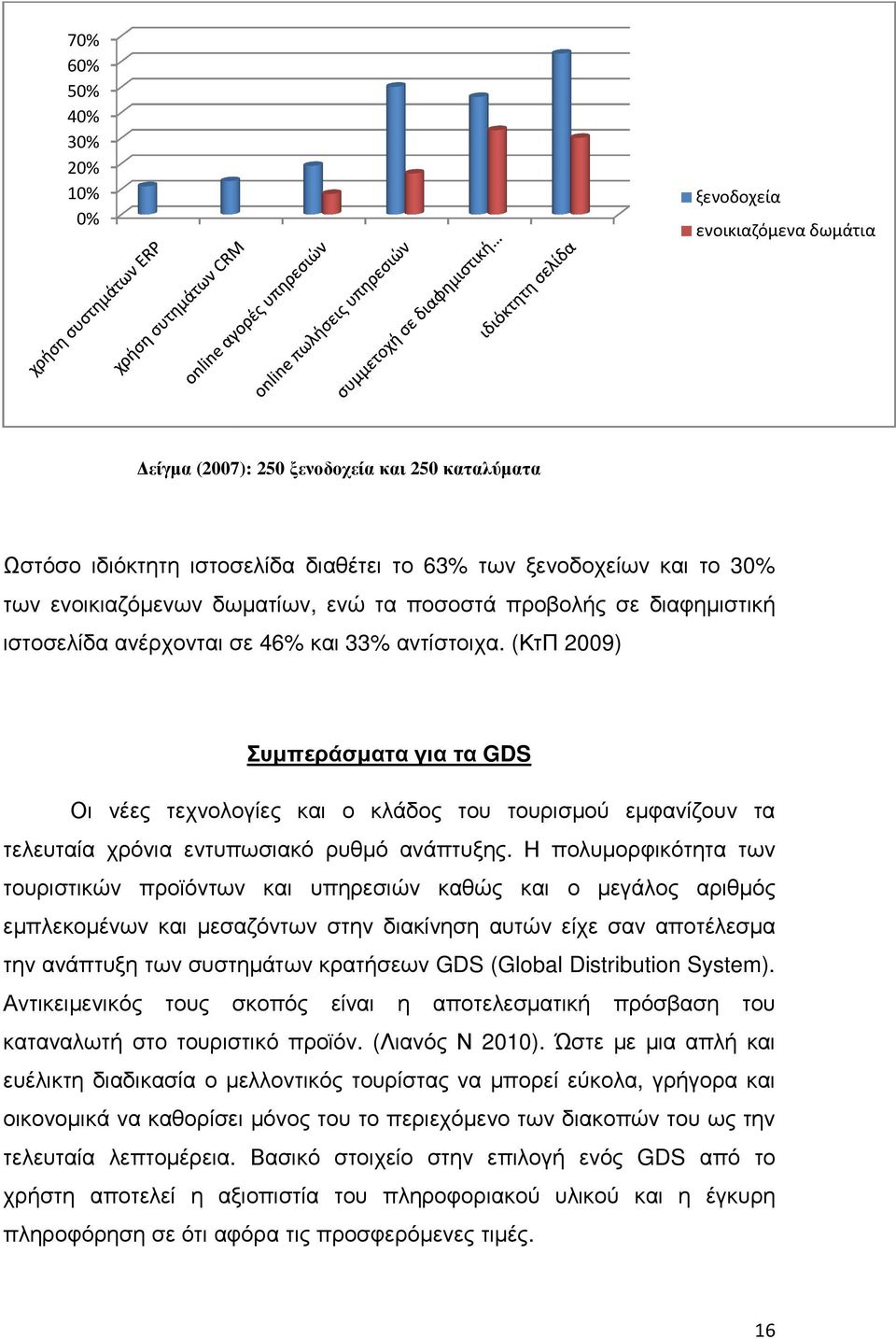 (ΚτΠ 2009) Συµπεράσµατα για τα GDS Οι νέες τεχνολογίες και ο κλάδος του τουρισµού εµφανίζουν τα τελευταία χρόνια εντυπωσιακό ρυθµό ανάπτυξης.