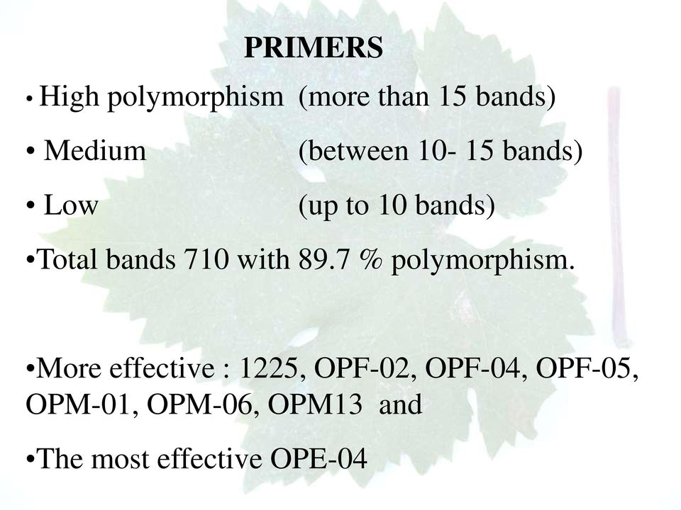 89.7 % polymorphism.