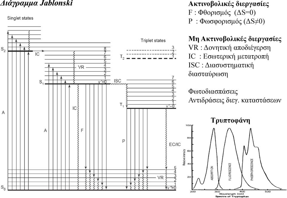 αποδιέγερση IC : Εσωτερική μετατροπή ISC : Διασυστηματική