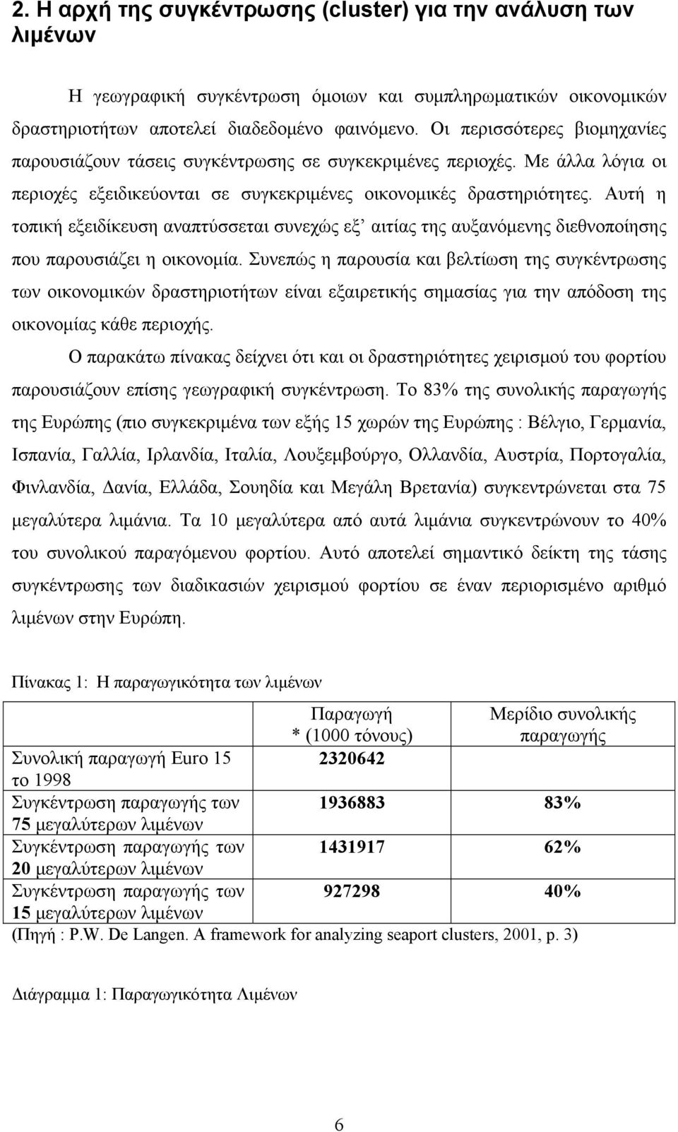 Αυτή η τοπική εξειδίκευση αναπτύσσεται συνεχώς εξ αιτίας της αυξανόμενης διεθνοποίησης που παρουσιάζει η οικονομία.