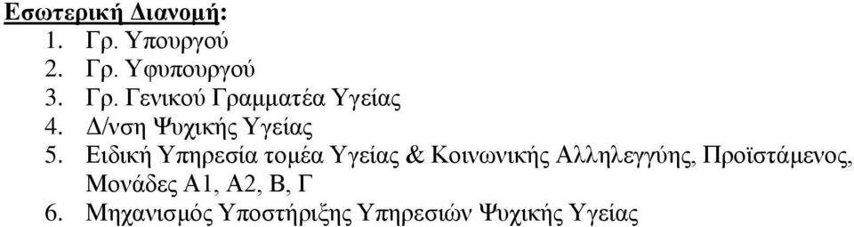 Ειδική Υπηρεσία τομέα Υγείας & Κοινωνικής Αλληλεγγύης,