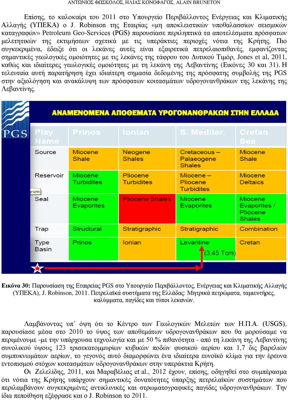 υπεράκτιες περιοχές νότια της Κρήτης.