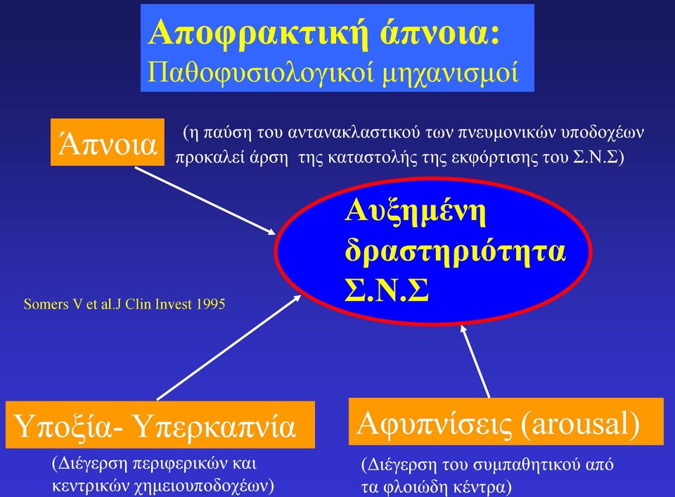 j Clin Invest 1995 Αυξηένη δραστηριότητα Σ.Ν.