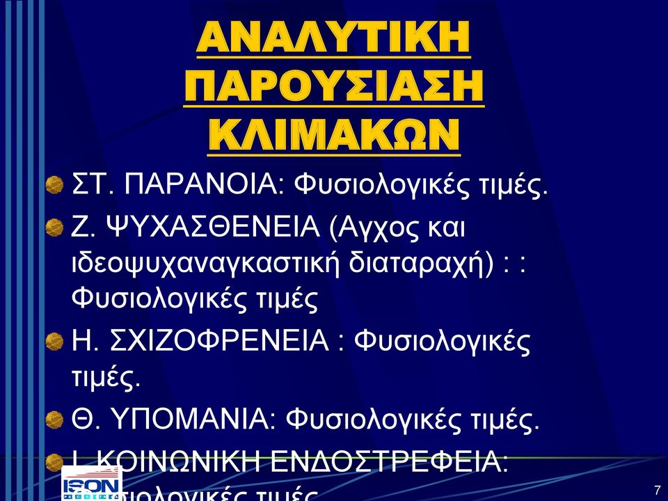 ΨΥΧΑΣΘΕΝΕΙΑ (Αγχος και ιδεοψυχαναγκαστική διαταραχή) : :