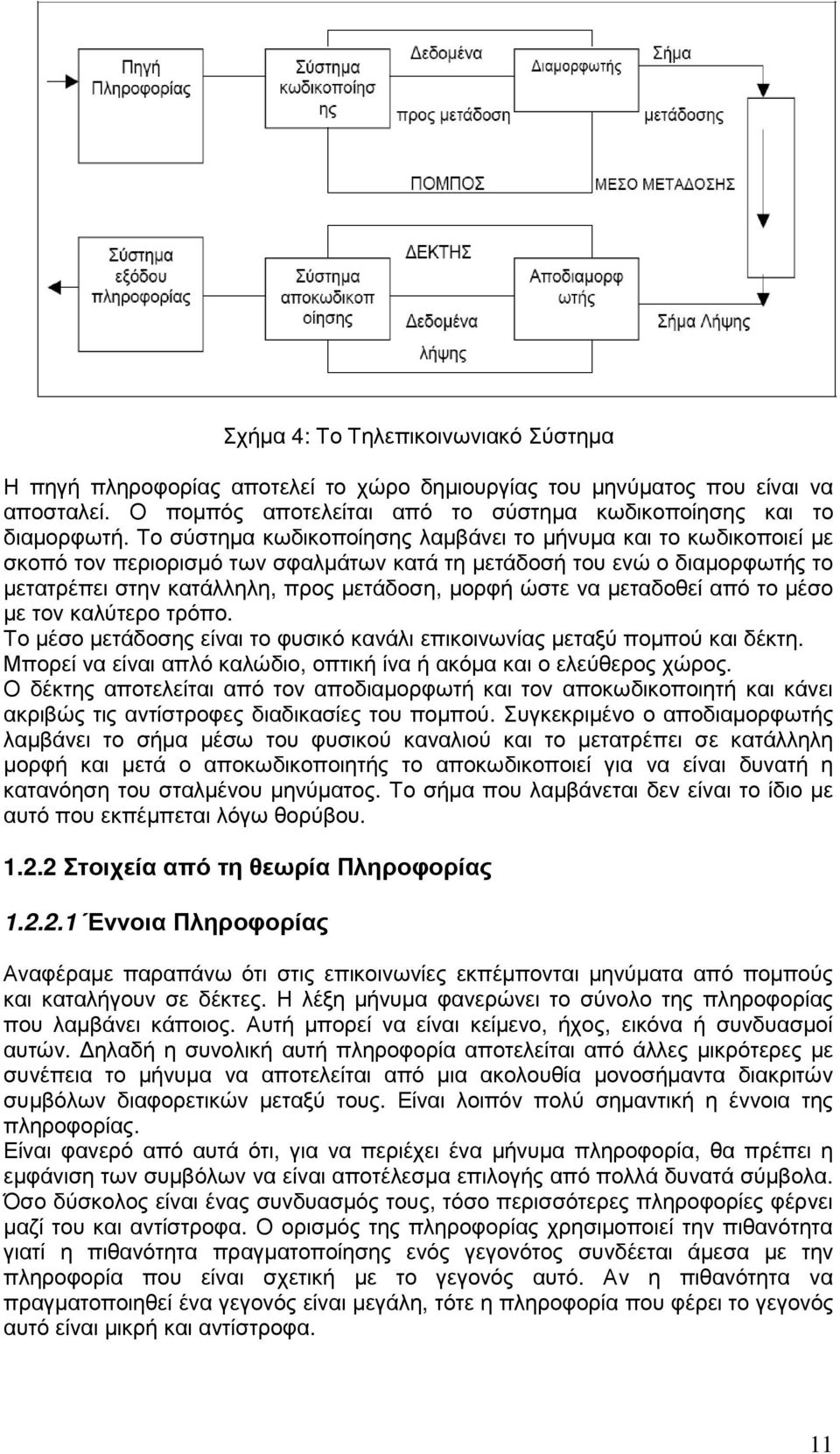 µεταδοθεί από το µέσο µε τον καλύτερο τρόπο. Το µέσο µετάδοσης είναι το φυσικό κανάλι επικοινωνίας µεταξύ ποµπού και δέκτη. Μπορεί να είναι απλό καλώδιο, οπτική ίνα ή ακόµα και ο ελεύθερος χώρος.