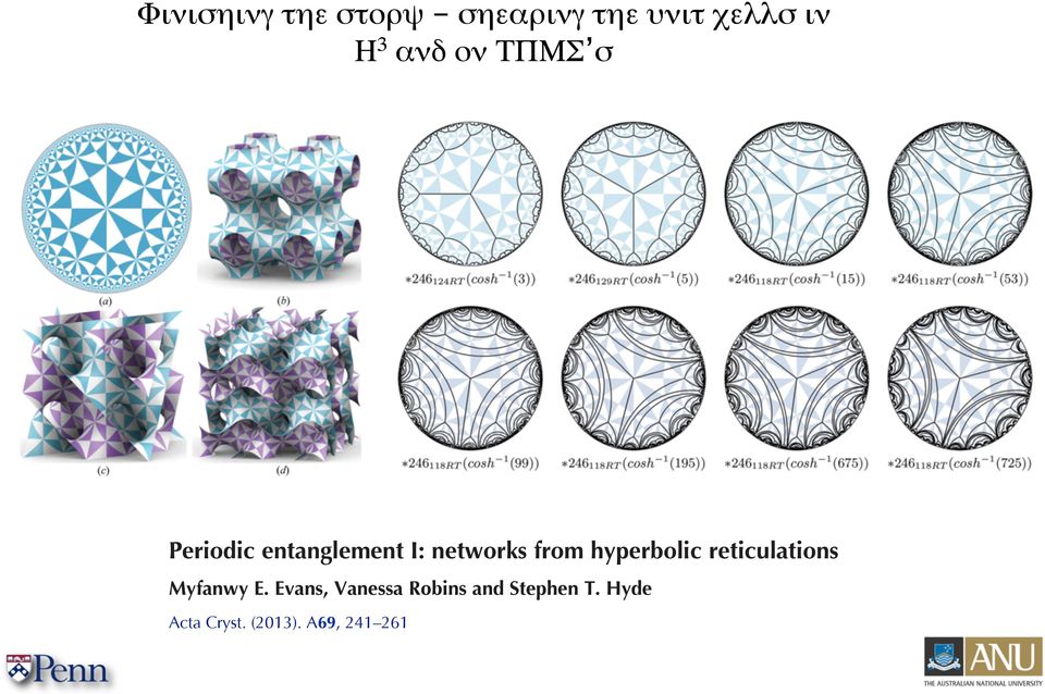 hyperbolic reticulations Myfanwy E.