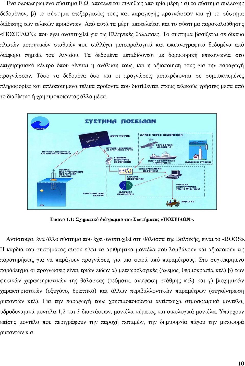 Από αυτά τα μέρη αποτελείται και το σύστημα παρακολούθησης «ΠΟΣΕΙΔΩΝ» που έχει αναπτυχθεί για τις Ελληνικές θάλασσες.