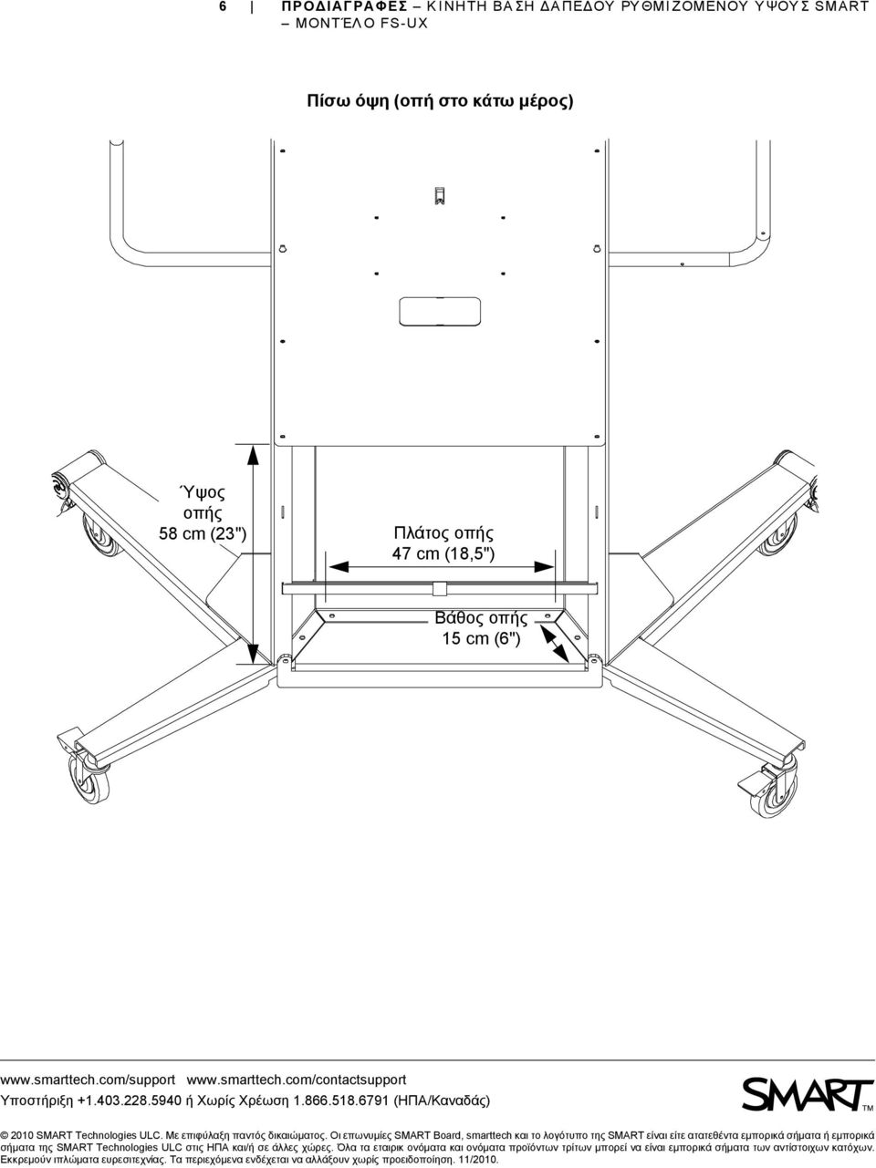 Οι επωνυμίες SMART Board, smarttech και το λογότυπο της SMART είναι είτε ατατεθέντα εμπορικά σήματα ή εμπορικά σήματα της SMART Technologies ULC στις ΗΠΑ και/ή σε άλλες χώρες.