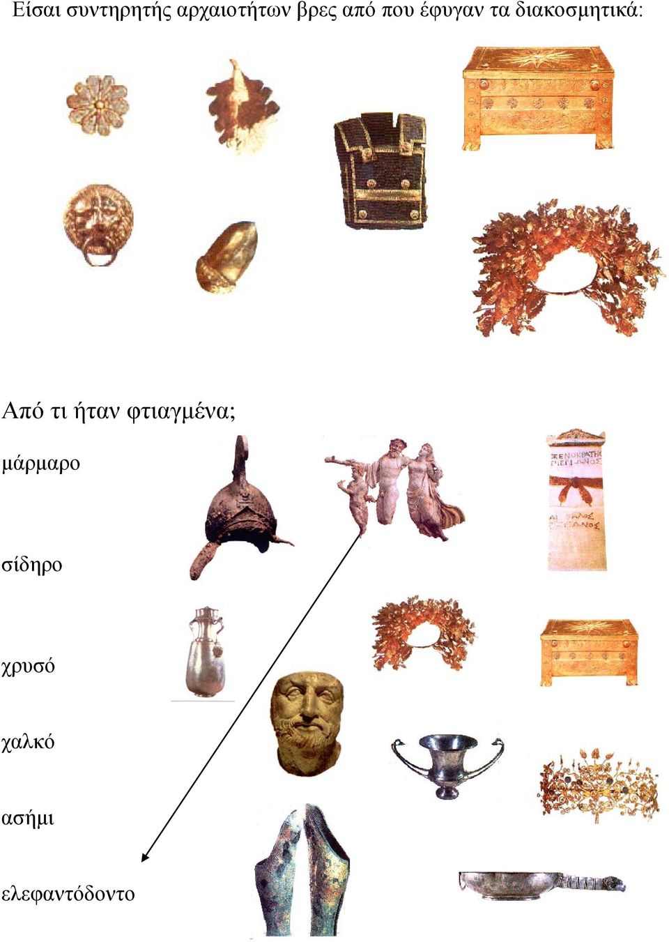 Από τι ήταν φτιαγμένα; μάρμαρο