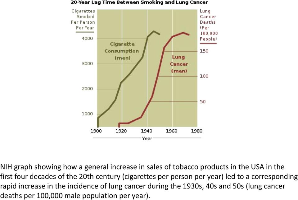 year) led to a corresponding rapid increase in the incidence of lung cancer