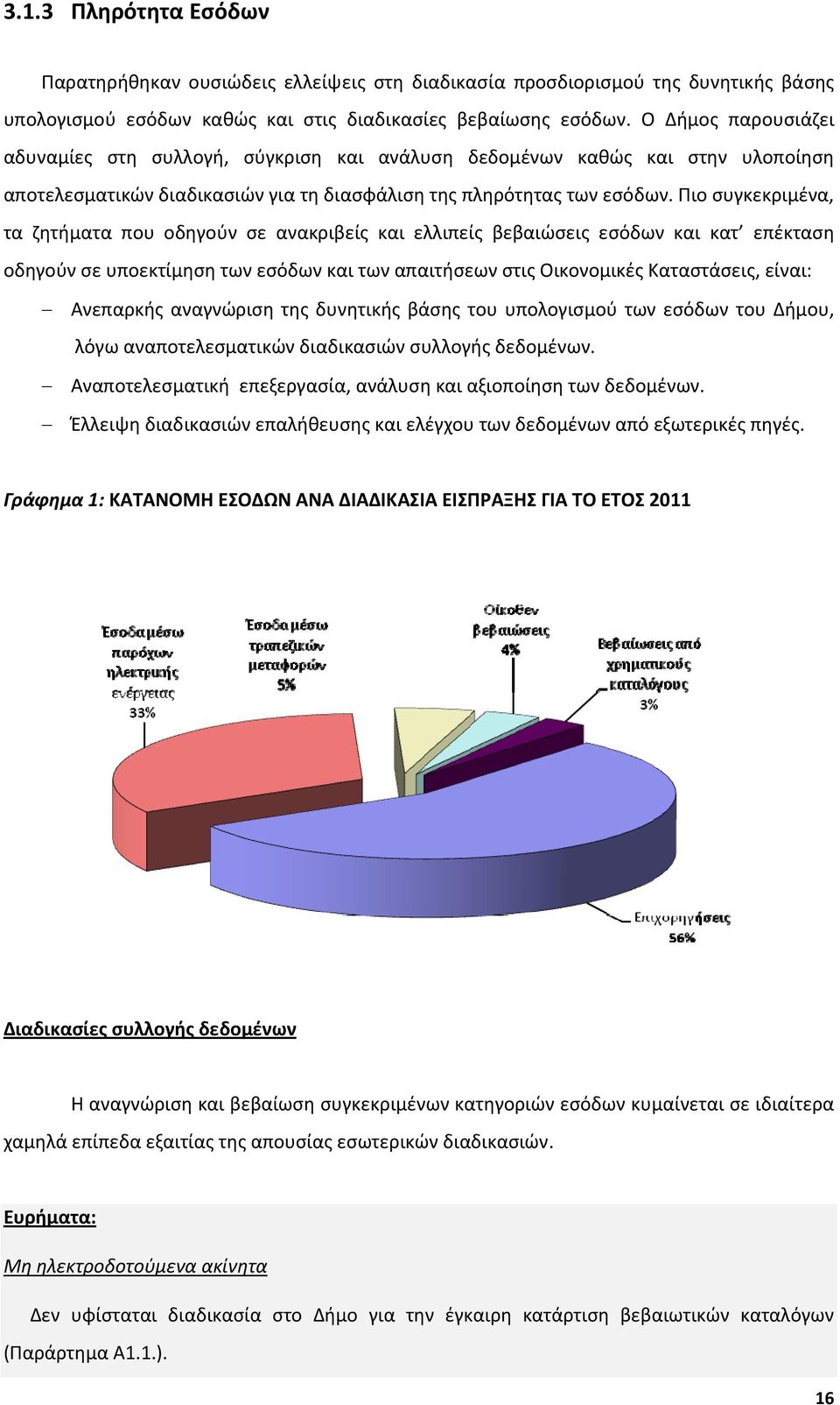 Πιο συγκεκριμένα, τα ζητήματα που οδηγούν σε ανακριβείς και ελλιπείς βεβαιώσεις εσόδων και κατ επέκταση οδηγούν σε υποεκτίμηση των εσόδων και των απαιτήσεων στις Οικονομικές Καταστάσεις, είναι: