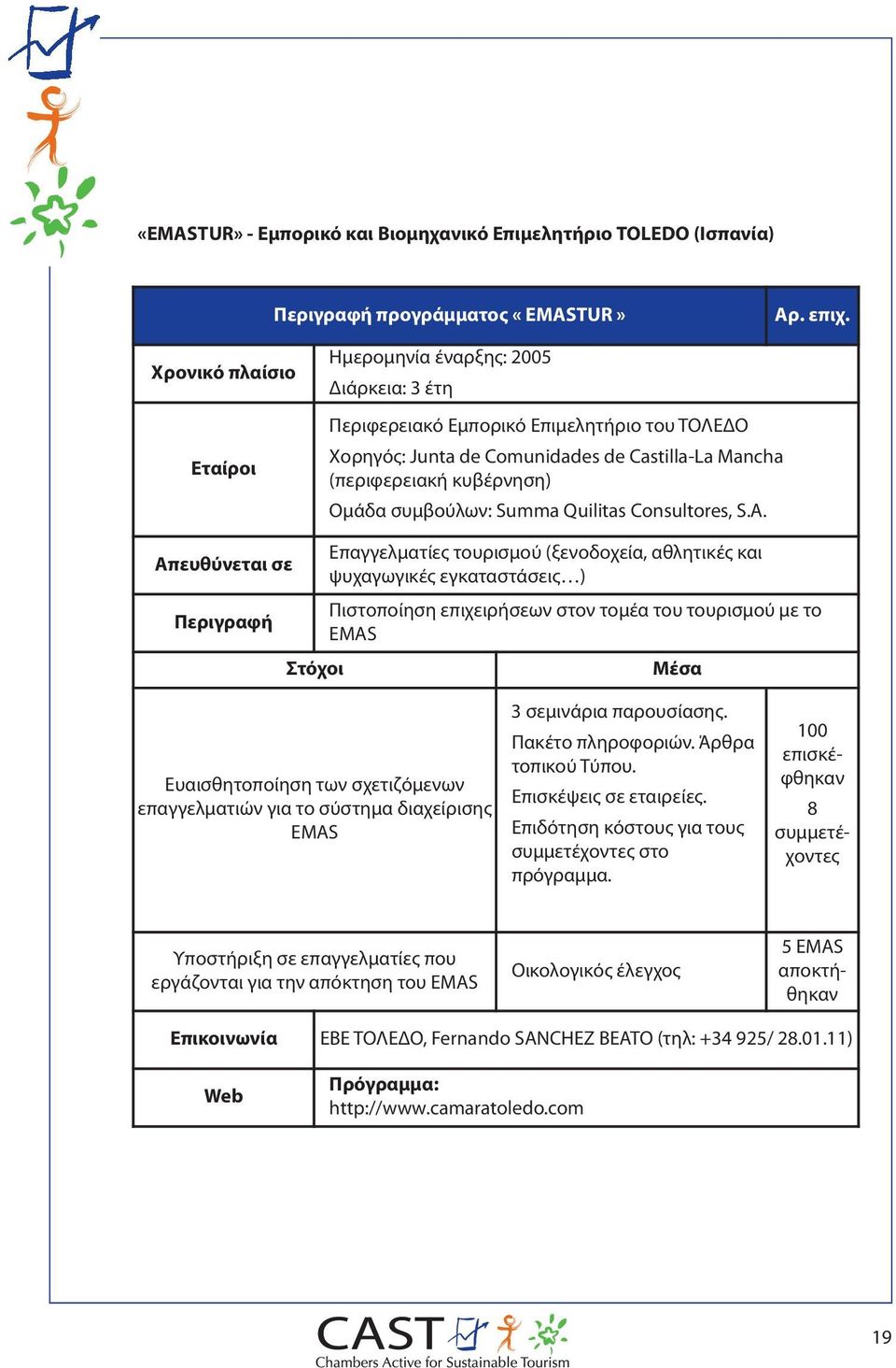 συμβούλων: Summa Quilitas Consultores, S.A.