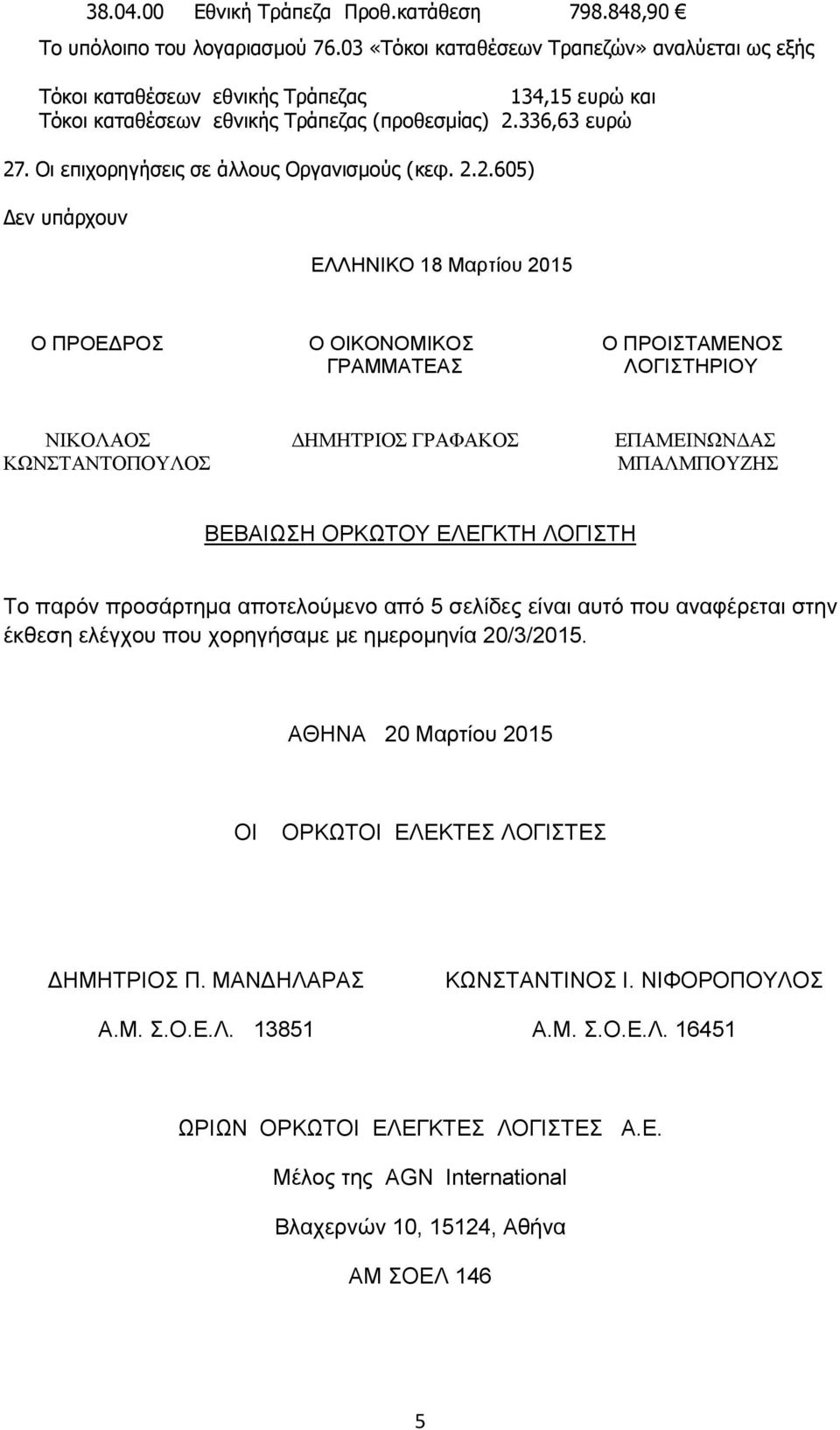 Οι επιχορηγήσεις σε άλλους Οργανισμούς (κεφ. 2.