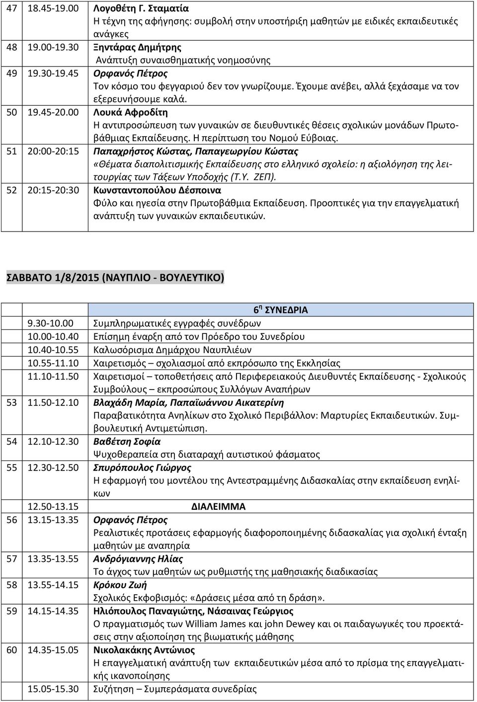 00 Λουκά Αφροδίτη Η αντιπροσώπευση των γυναικών σε διευθυντικές θέσεις σχολικών μονάδων Πρωτοβάθμιας Εκπαίδευσης. Η περίπτωση του Νομού Εύβοιας.