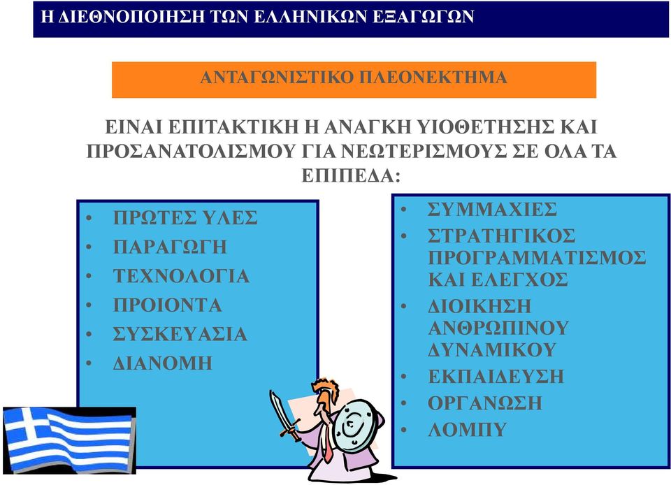 ΠΡΩΤΕΣ ΥΛΕΣ ΠΑΡΑΓΩΓΗ ΤΕΧΝΟΛΟΓΙΑ ΠΡΟΙΟΝΤΑ ΣΥΣΚΕΥΑΣΙΑ ΔΙΑΝΟΜΗ ΣΥΜΜΑΧΙΕΣ