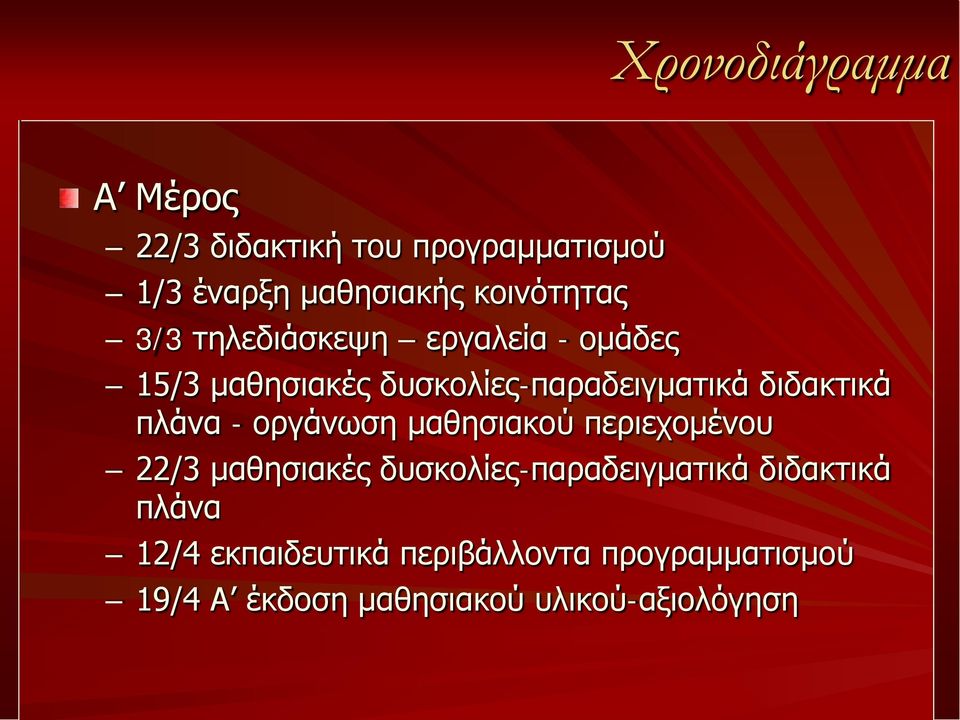 πλάνα - οργάνωση μαθησιακού περιεχομένου 22/3 μαθησιακές δυσκολίες-παραδειγματικά