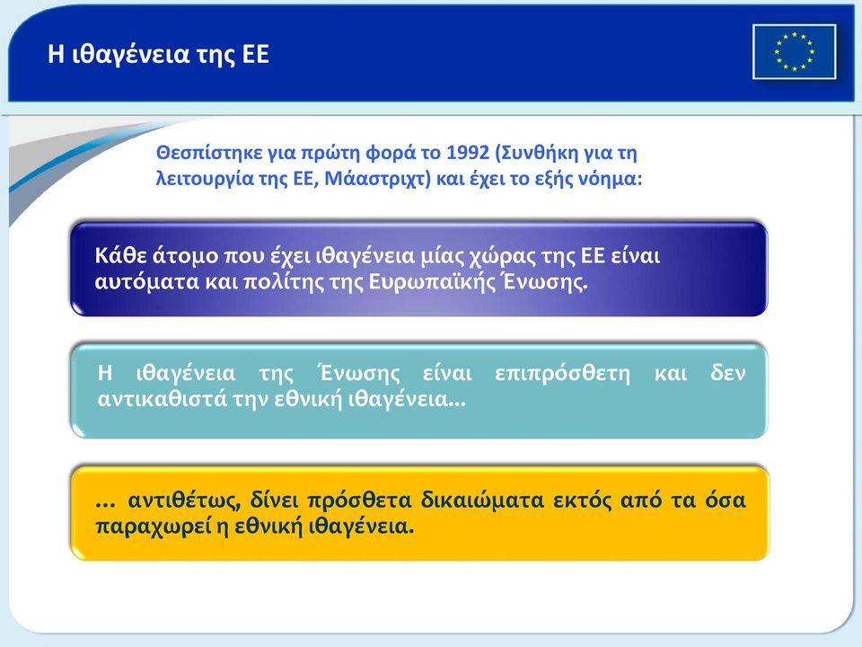 και πολίτης της Ευρωπαϊκής Ένωσης.