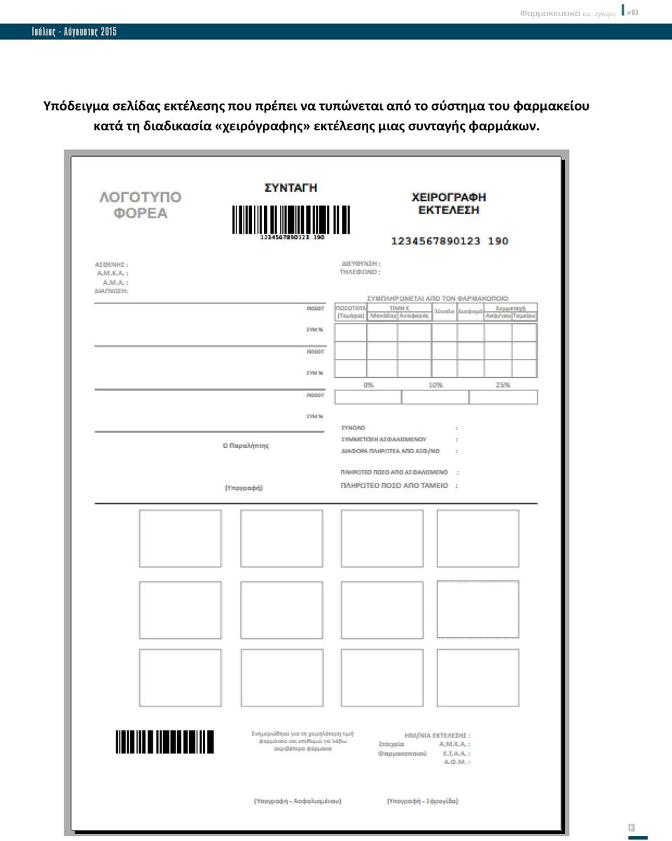 από το σύστημα του φαρμακείου κατά τη
