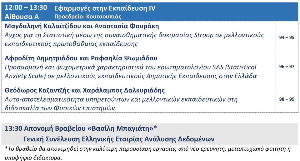 μελλοντικούς εκπαιδευτικούς Δημοτικής Εκπαίδευσης στην Ελλάδα Θεόδωρος Καζαντζής και Χαράλαμπος Δαλκυριάδης Αυτο- αποτελεσματικότητα υπηρετούντων και μελλοντικών εκπαιδευτικών στη διδασκαλία των