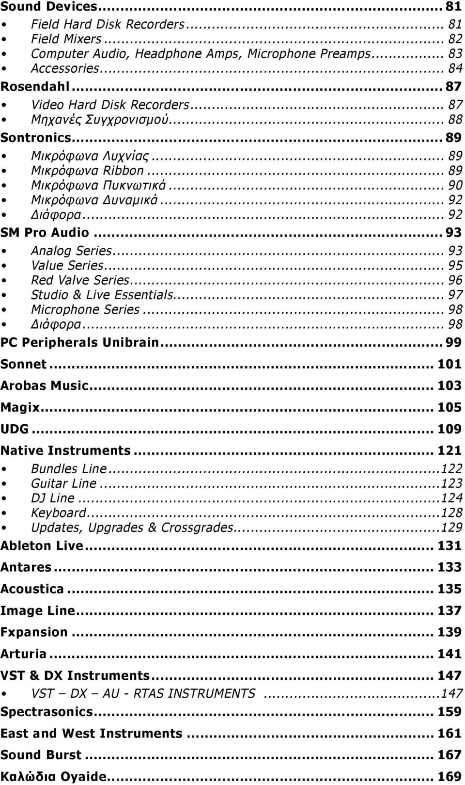 .. 93 Value Series... 95 Red Valve Series... 96 Studio & Live Essentials... 97 Microphone Series... 98 Διάφορα.