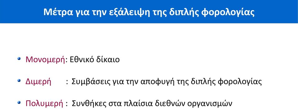 Συμβάσεις για την αποφυγή της διπλής