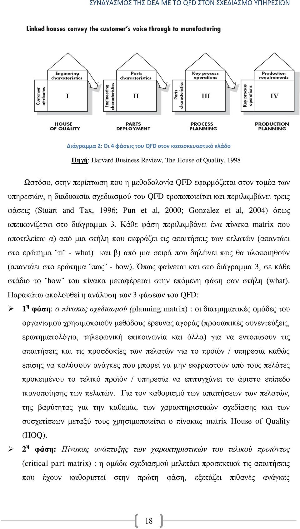 Κάζε θάζε πεξηιακβάλεη έλα πίλαθα matrix πνπ απνηειείηαη α) απφ κηα ζηήιε πνπ εθθξάδεη ηηο απαηηήζεηο ησλ πειαηψλ (απαληάεη ζην εξψηεκα ηη - what) θαη β) απφ κηα ζεηξά πνπ δειψλεη πσο ζα πινπνηεζνχλ