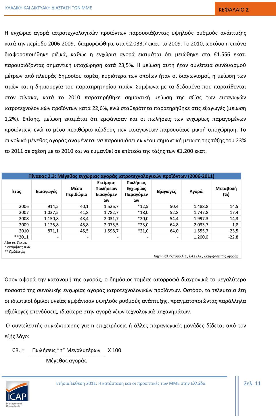 Η μείωση αυτή ήταν συνέπεια συνδυασμού μέτρων από πλευράς δημοσίου τομέα, κυριότερα των οποίων ήταν οι διαγωνισμοί, η μείωση των τιμών και η δημιουργία του παρατηρητηρίου τιμών.