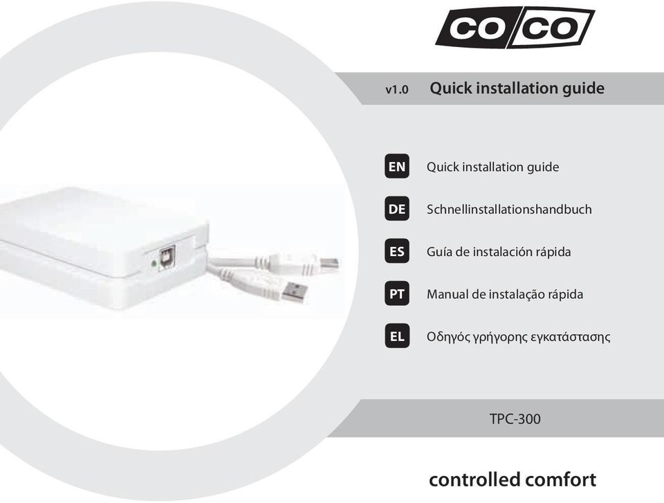 instalación rápida PT Manual de instalação rápida EL