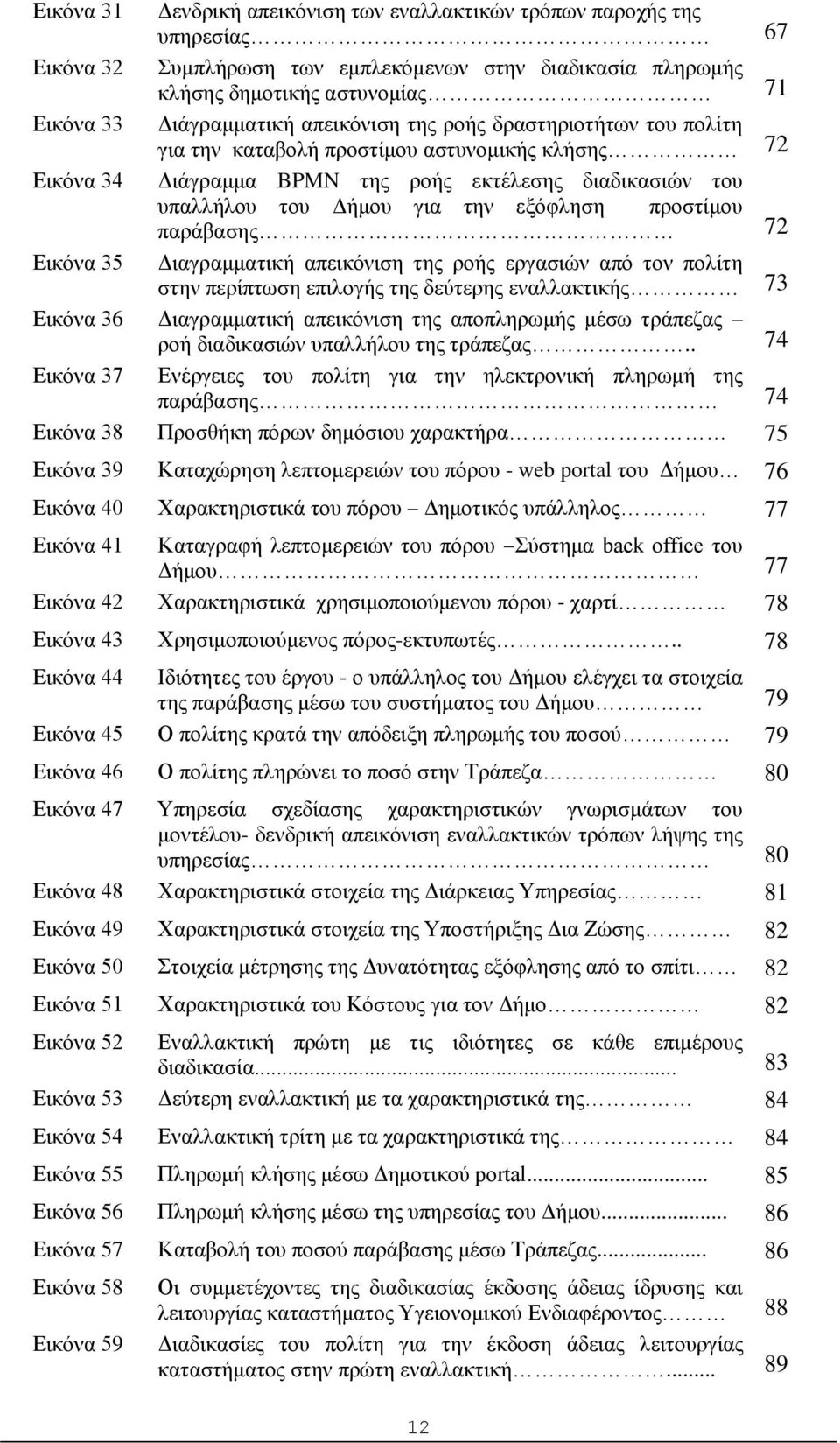 προστίμου παράβασης 72 Εικόνα 35 Διαγραμματική απεικόνιση της ροής εργασιών από τον πολίτη στην περίπτωση επιλογής της δεύτερης εναλλακτικής 73 Εικόνα 36 Διαγραμματική απεικόνιση της αποπληρωμής μέσω