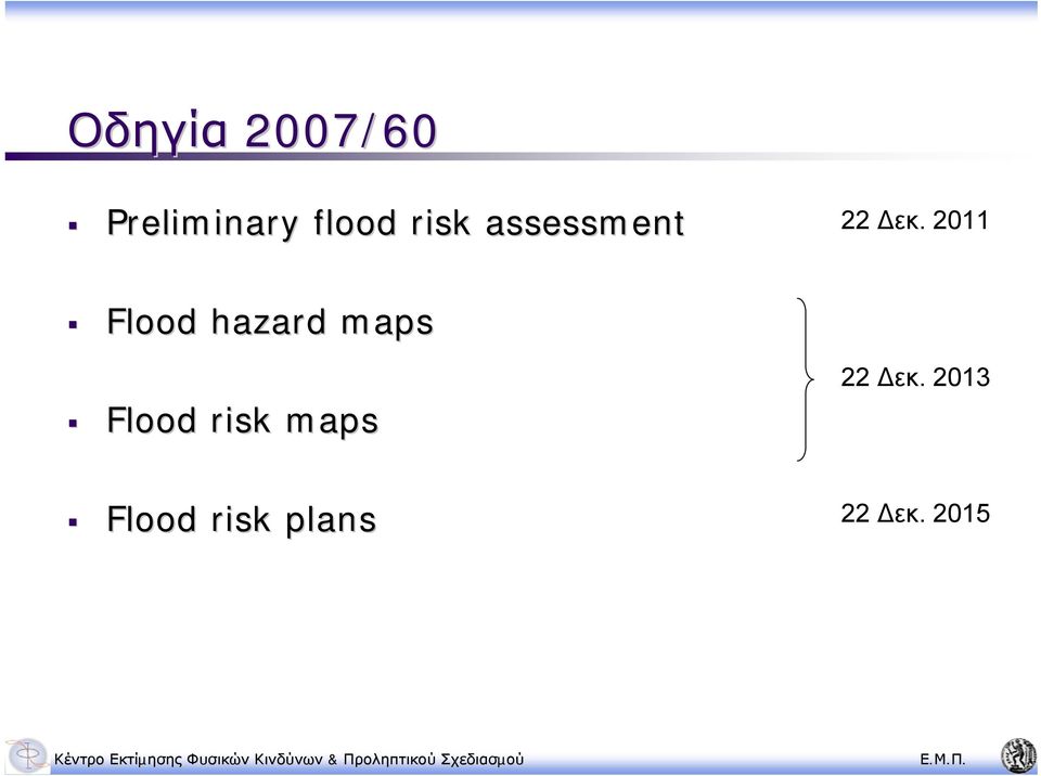 2011 Flood hazard maps Flood risk