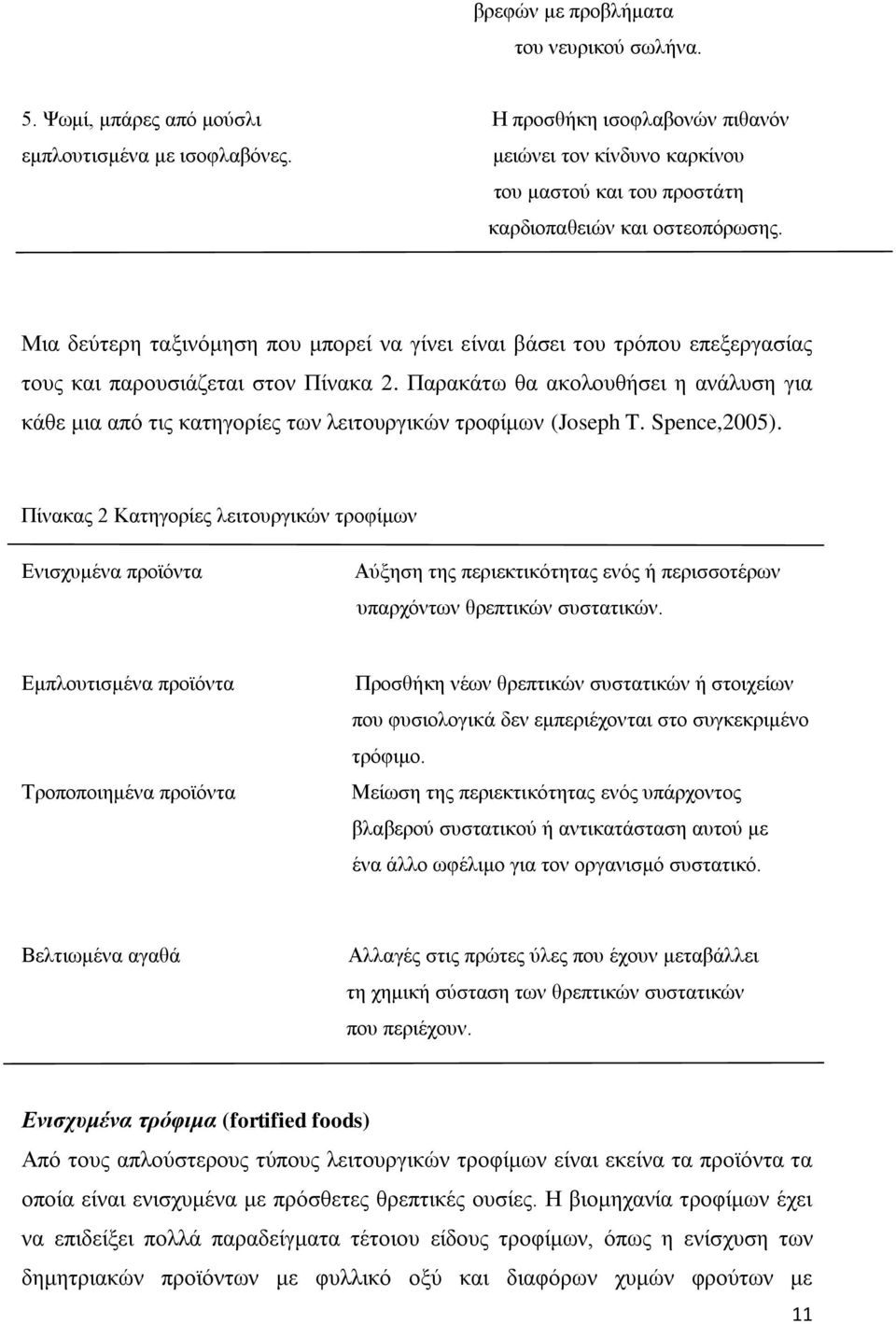 Μια δεύτερη ταξινόμηση που μπορεί να γίνει είναι βάσει του τρόπου επεξεργασίας τους και παρουσιάζεται στον Πίνακα 2.