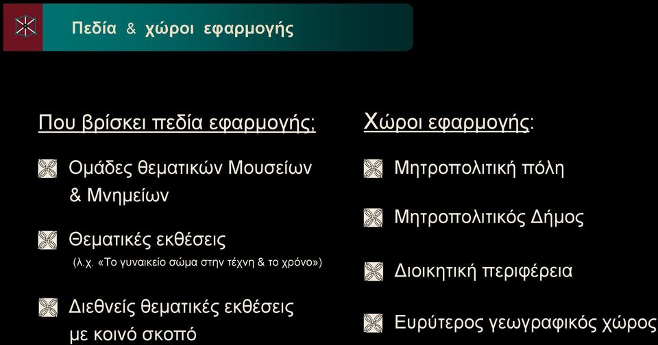 «Το γυναικείο σώμα στην τέχνη & το χρόνο») Ζ ιεθνείς θεματικές εκθέσεις με