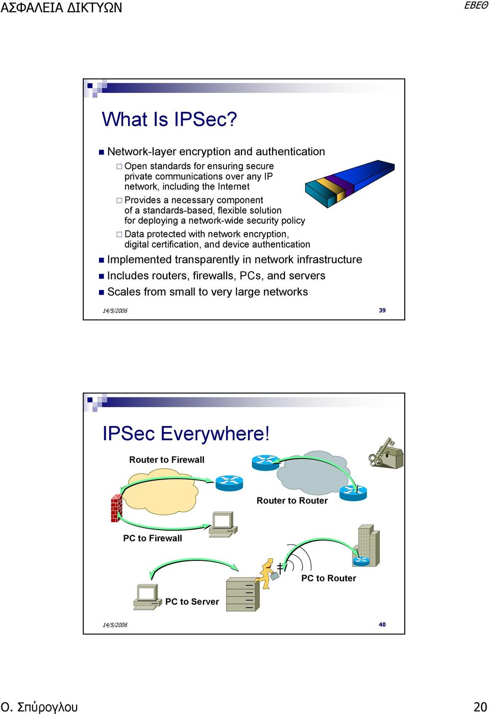 a necessary component of a standards-based, flexible solution for deploying a network-wide security policy Data protected with network encryption, digital