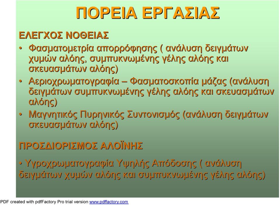 γέλης αλόης και σκευασμάτων αλόης) Μαγνητικός Πυρηνικός Συντονισμός (ανάλυση δειγμάτων σκευασμάτων αλόης)