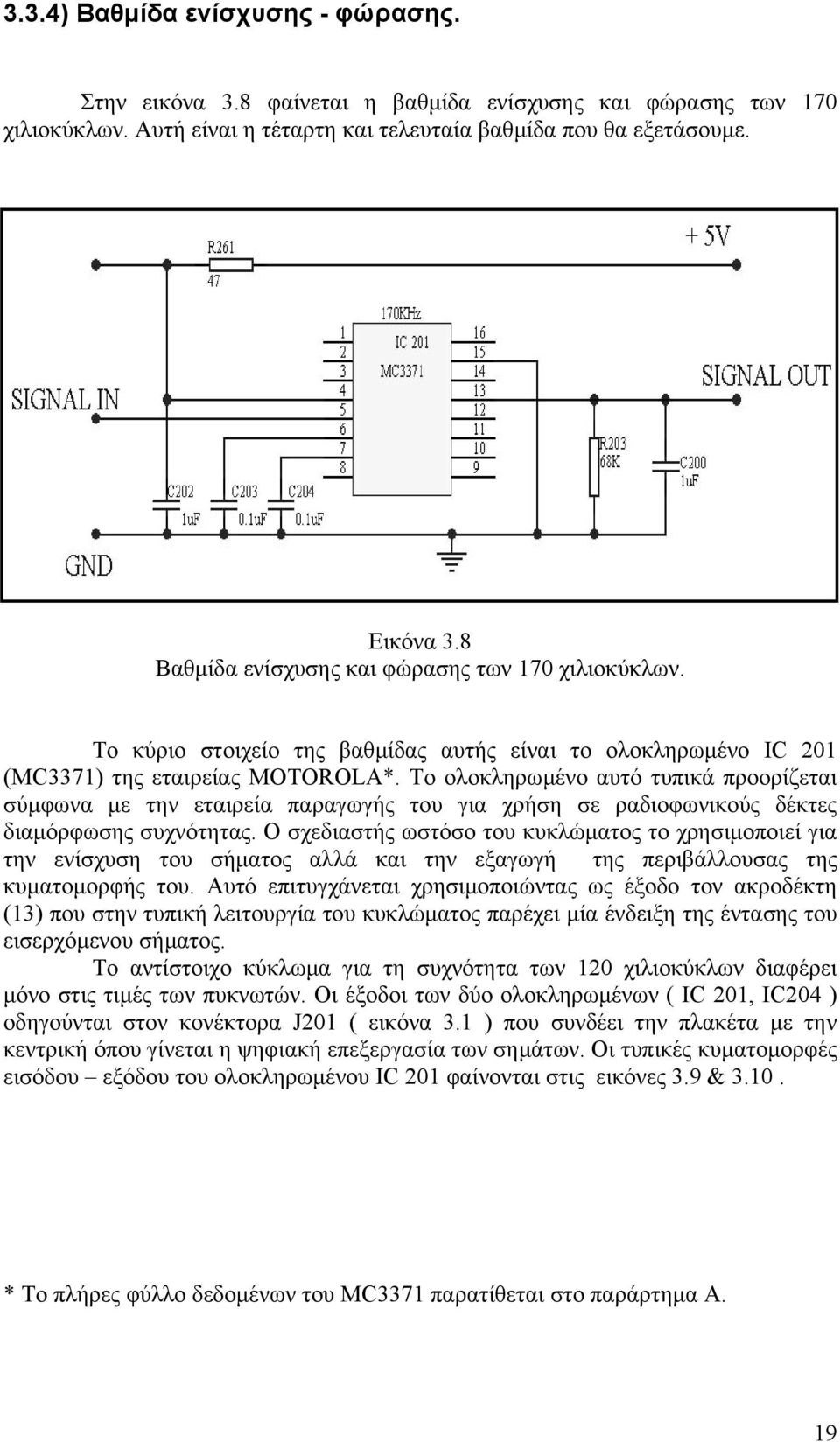 Το ολοκληρωµένο αυτό τυπικά προορίζεται σύµφωνα µε την εταιρεία παραγωγής του για χρήση σε ραδιοφωνικούς δέκτες διαµόρφωσης συχνότητας.