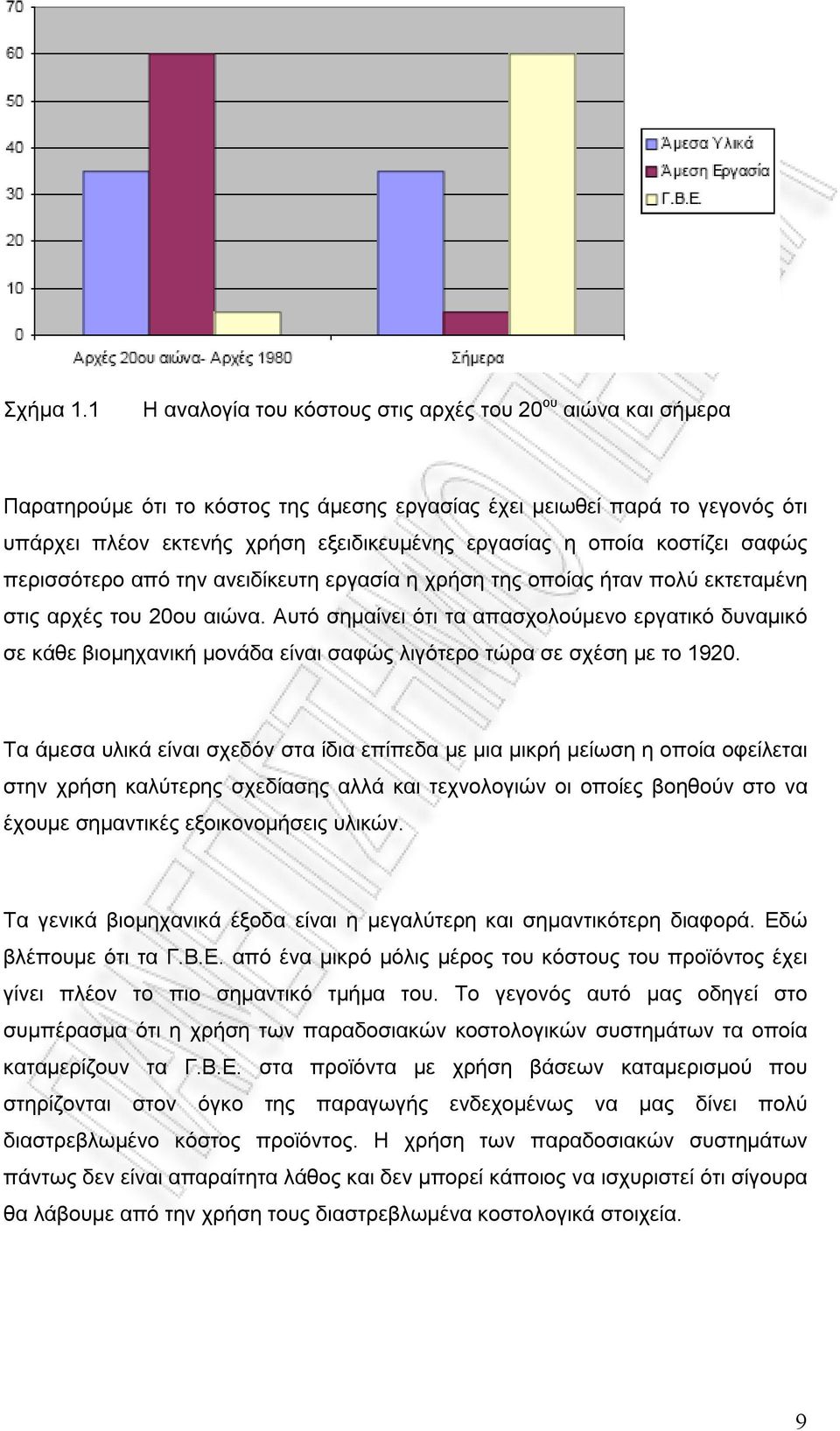 οποία κοστίζει σαφώς περισσότερο από την ανειδίκευτη εργασία η χρήση της οποίας ήταν πολύ εκτεταμένη στις αρχές του 20ου αιώνα.