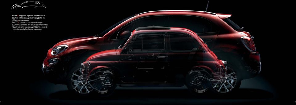Στο 500X, η γοητεία του ιταλικού design συμπληρώνεται από την ισχύ