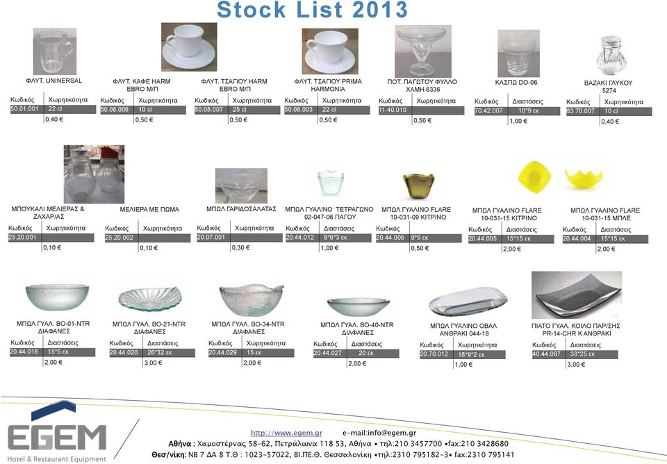 42.007 10*9 εκ 63.70.007 10 cl 0,40 ΜΠΟΥΚΑΛΙ ΜΕΛΙΕΡΑΣ & ΖΑΧΑΡ/ΑΣ ΜΕΛΙΕΡΑ ΜΕ ΠΩΜΑ ΜΠΩΛ ΓΑΡΙΔΟΣΑΛΑΤΑΣ ΜΠΩΛ ΓΥΑΛΙΝΟ ΤΕΤΡΑΓΩΝΟ 02-047-06 ΠΑΓΟΥ 10-031-09 ΚΙΤΡΙΝΟ 10-031-15 ΚΙΤΡΙΝΟ 10-031-15 ΜΠΛΕ 25.20.