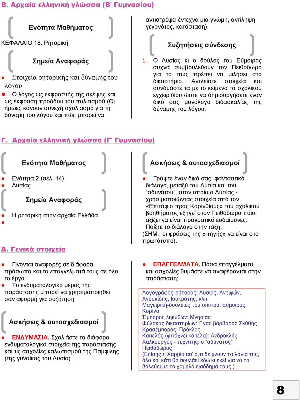 πώς μπορεί να αντιστρέψει έντεχνα μια γνώμη, αντίληψη γεγονότος, κατάσταση). Συζητήσεις σύνδεσης 1.