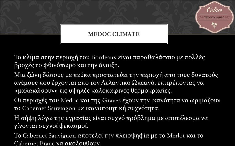 υψηλές καλοκαιρινές θερμοκρασίες.